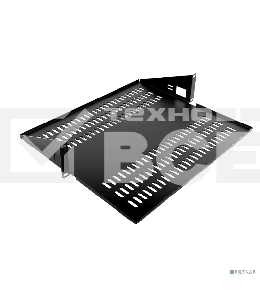 Полка ЦМО МС, с центр. креплением, 2U, 89х483х403 мм (ВхШхГ), для стоек, черный