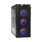 Компьютерный корпус Miditower ExeGate EVO-5001A-600NPX (ATX, БП 600NPX с вент. 12 см, 2хUSB+1хUSB 3.0+HD Audio, черный, 3 вент.12см с RGb подсветкой, боковая панель - закаленное стекло), фото17