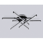Потолочный светодиодный светильник Ambrella light FL6252 BK черный 97W 3000K-6400K 805*760*170 (ПДУ ИК), фото3