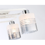 Светильник Ambrella light TR303205/4 WH/CH/SM/FR белый/хром/дымчатый/белый матовый E27*4 max 60W 370*370*200, фото5