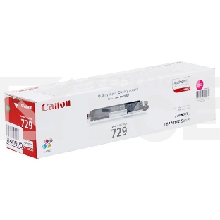 Картридж лазерный Canon Cartridge 729M (4368B002) пурпурный (1000 стр.) для CANON i-Sensys LBP-7010C/7018C