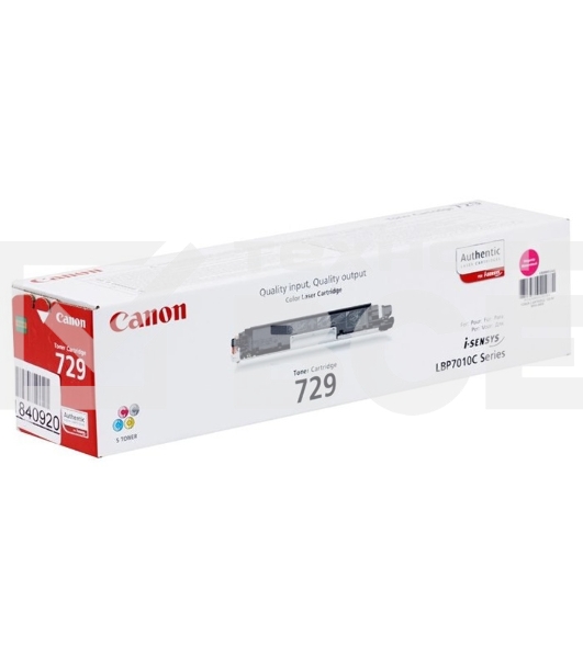 Картридж лазерный Canon Cartridge 729M (4368B002) пурпурный (1000 стр.) для CANON i-Sensys LBP-7010C/7018C