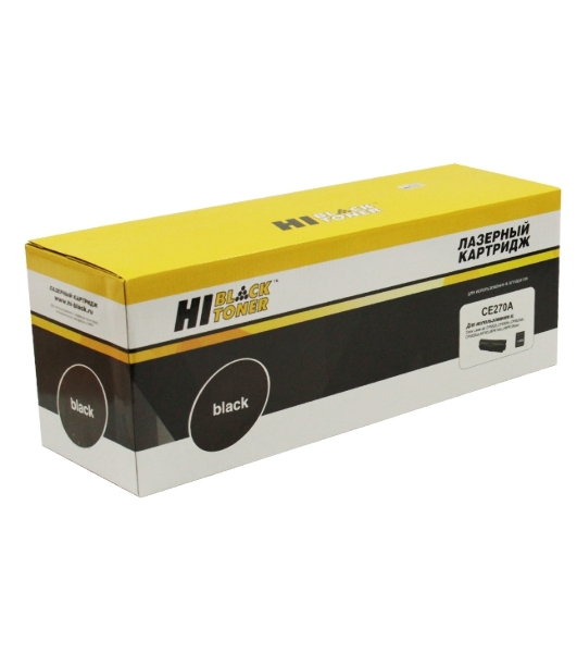 Картридж лазерный HP CLJ CP5520/5525/Enterprise M750 (Hi-Black) CE270A, BK, 13,5K