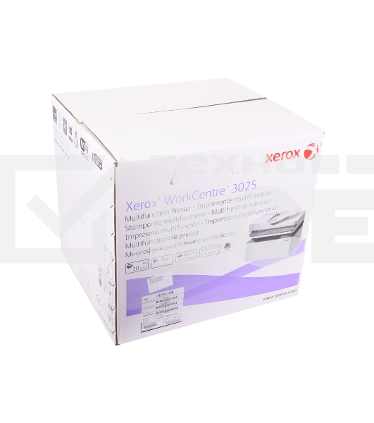 МФУ лазерный Xerox WorkCentre 3025NI (WC3025NI#), A4, ч/б, печ. до 20 стр/мин., скан. до 17 стр/мин., 1200 x 1200 dpi (печать) 600 x 600 dpi (скан.), Wi-Fi, Ethernet, USB