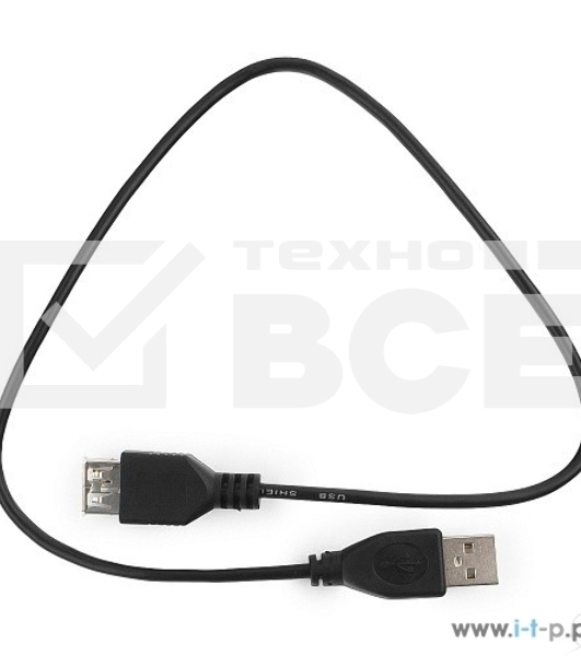 Кабель удлинитель USB 2.0 Гарнизон GCC-USB2-AMAF-1.8M, AM/AF, 1.8м, пакет