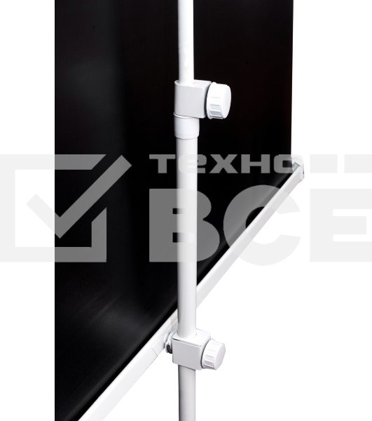 Экран Sakura 180x180см TriScreen 1:1 напольный рулонный белый  100' Matt White (MW), серый корпус
