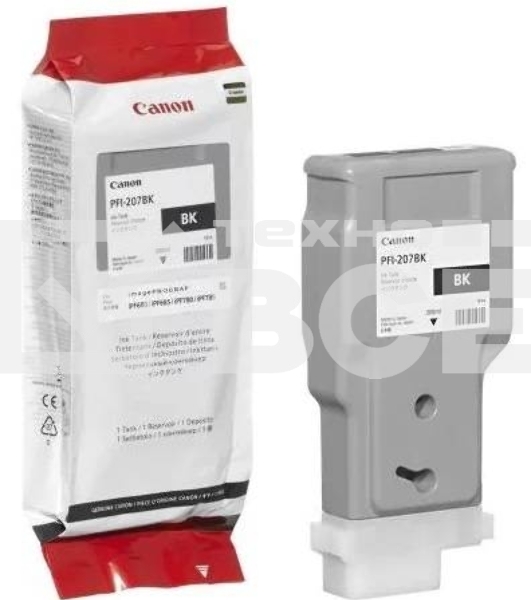 Картридж струйный Canon PFI-207 BK (8789B001) черный (300 мл) для Canon imagePROGRAPH iPF680, 685, 780, 785