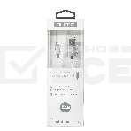 Кабель Qumo, MFI С48, USB-Apple 8 pin, 0,15м, 5В, 2,4A, 12Вт, опл. нейлон, кон металл, серебро, фото2
