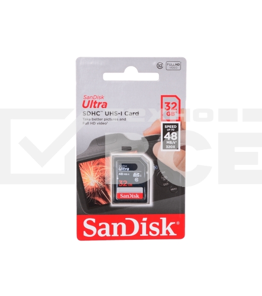 Флеш карта SDHC 32Gb UHS-I SDSDUNR-032G-GN3IN SANDISK