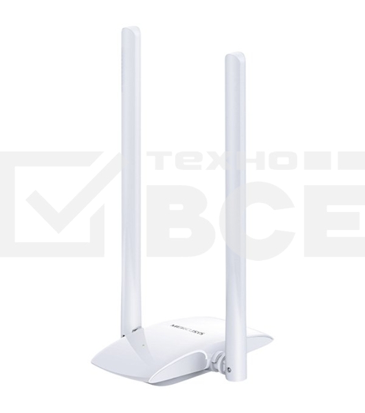 Сетевой адаптер WiFi Mercusys MW300UH USB 2.0 (ант.внеш.несъем.) 2ант.