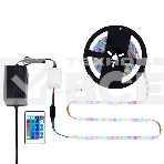 Комплект светодиодной ленты 5 м с блоком питания и RGB контроллером IP65, свечение RGB LAMPER, фото2