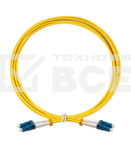 Патч-корд волоконно-оптический ExeGate FC-D-9-LC-LC-2M-LSZH (Шнур ВО SM 9/125 (OS2/G.652.D), LC/UPC-LC/UPC, Duplex, LSZH, 2м)