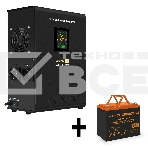 Комплект Источник бесперебойного питания EX295997RUS + батарея 75Aч EX285653RUS 1шт (инвертор, синус, для котла, настенный) ExeGate FineSine SX-1000.LCD.AVR.2SH <1000VA/600W, чистая синусоида, цветной LCD-дисплей, AVR, 2*Schuko, линейно-интерактивный, кре, фото2
