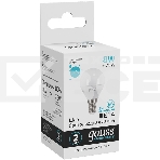 Лампа светодиодная LED 8Вт E14 220В 4100К Elementary шар 53128 Gauss, фото4