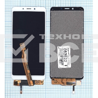 Дисплей для Xiaomi Redmi 6, Redmi 6A в сборе с тачскрином белый