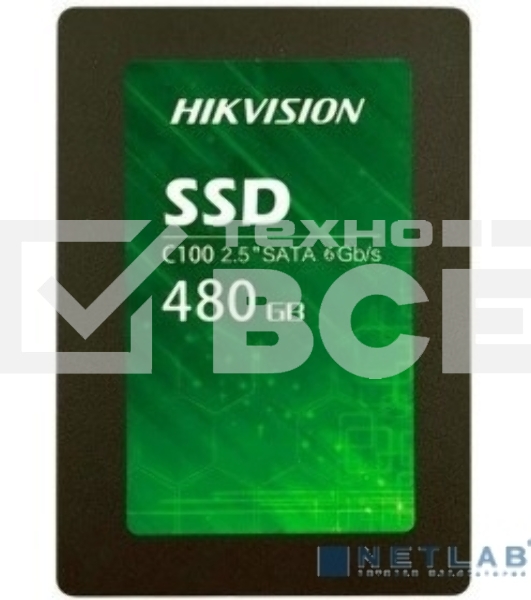 Накопитель SSD Hikvision C100 [HS-SSD-C100/480G], 480Gb, SATA III, 2.5