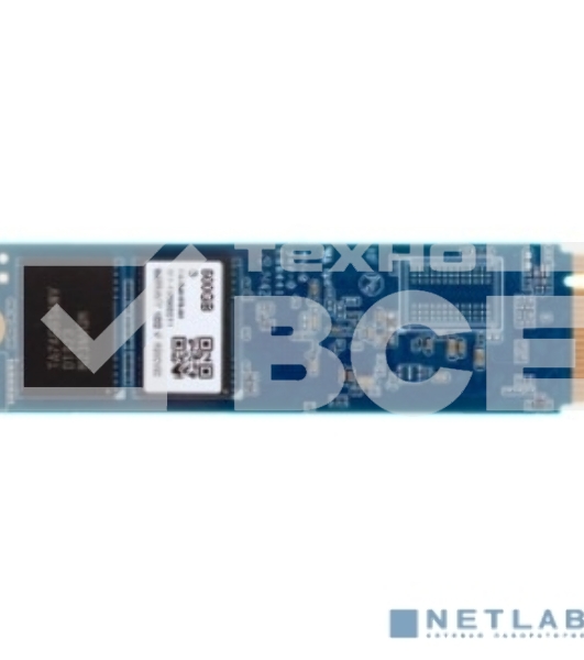 Накопитель SSD Apacer AS2280Q4, 500GB, PCIe 4.0 x4, M.2 2280, NVMe, R/W 4500/2500, с радиатором