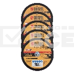 Круг отрезной по металлу Denzel 230 х 2,0 х 22,2 мм, A36TBF, в метал. банке, 5 шт., фото5