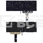 Клавиатура для ноутбука Lenovo Legion Y730-17ICH черная с белой подсветкой, фото2