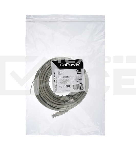 Кабель GOPOWER PATCH RJ-45(M)-RJ-45(M) 00-00029039 20M GREY