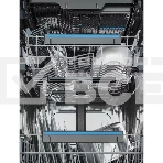 Встраиваемая узкая посудомоечная машина Electrolux EEA23200L без фасада, загрузка на 10 комплектов посуды, сенсорное управление, 6 программ, 44.6x55x82 см, черный цвет, сушка: с открыванием дверцы, индикация на полу: луч, фото3
