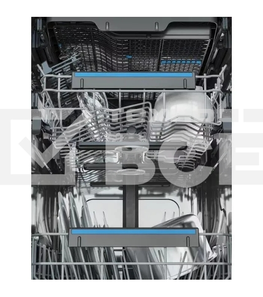 Встраиваемая узкая посудомоечная машина Electrolux EEA23200L без фасада, загрузка на 10 комплектов посуды, сенсорное управление, 6 программ, 44.6x55x82 см, черный цвет, сушка: с открыванием дверцы, индикация на полу: луч