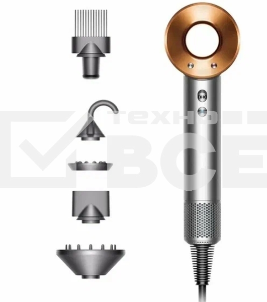 Фен Dyson Supersonic HD07 Bright Nickel/Bright Copper 1600Вт никель/медный