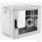 Шкаф коммутационный ЦМО (ШРН-9.500) настенный 9U 600x529мм пер.дв.стекл 200кг серый 470мм 180град., фото2