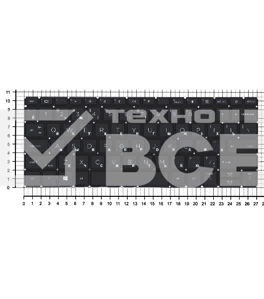 Клавиатура для ноутбука HP Probook 430 435 G8 черная