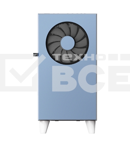 Корпус WIZMAX EM1 Woofer, mATX, mITX синий, Mini-Tower, без БП, TG, 1x160mm + 1x120mm LED, 1xUSB-A 3.0 + 2xUSB-A 2.0
