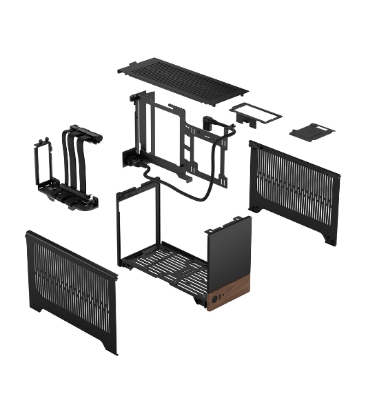 Компьютерный корпус без блока питания Fractal Design Terra, Mini-Tower, no fans, 1xUSB-A 3.0 + 1xUSB 3.2 Type-C, SFX PSU Support, mITX Graphite