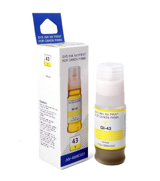 Чернила NVPrint GI-43 Y (NV-4689C001) для Canon Pixma G540, G640 (70 мл) Yellow (в коробке) совместимые