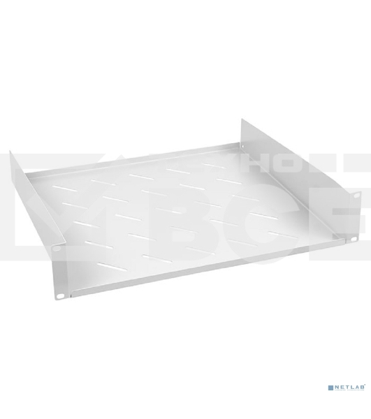 Полка Cabeus, консольная, 2U, 400 мм Г, для шкафов и стоек, серый