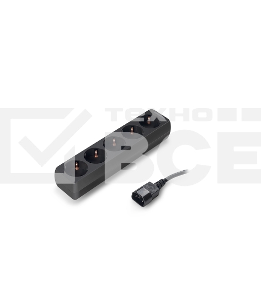 Сетевой фильтр для ИБП ExeGate EX221201RUS SPU-5-1.2B (5 розеток, 1.2м, UPS вилка IEC320-C14, черный)