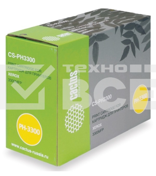 Картридж лазерный Cactus CS-PH3300 (106R01412) черный (8000 стр.) для Xerox Phaser 3300 MFP X