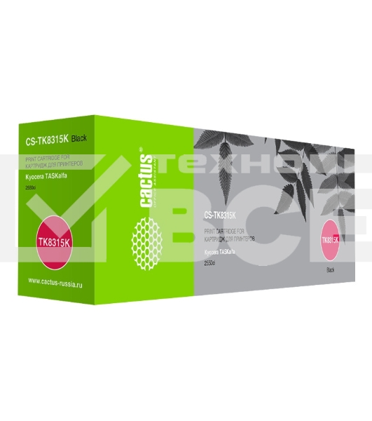 Картридж лазерный Cactus CS-TK8315K черный (12000стр.) для Kyocera FS-Taskalfa-2550CI