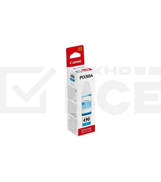 Чернила Canon GI-490C 0664C001 голубой (70 мл) для Canon Pixma G1400/2400/3400