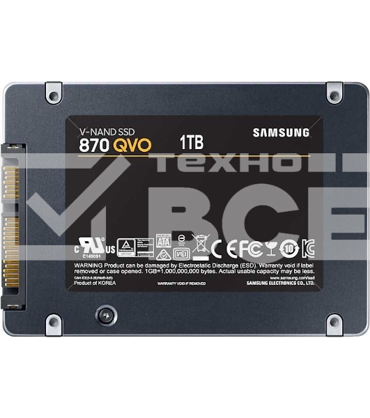 Накопитель SSD Samsung 870 QVO, 1TB, SATA III, 2.5