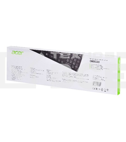 Клавиатура Acer OKR020 беспроводная, USB, Радиоканал, черный