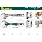 Ручной инструмент KRAFTOOL 27258-20 Ключ разводной { Cr-V,фосфатир,эргоном рукоятка из эластомера,увелич зев,угол наклона губок 15град,200мм/8