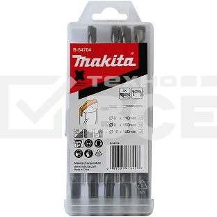 Набор буров Makita B-54704 по бетону/камню (5пред.) для перфораторов