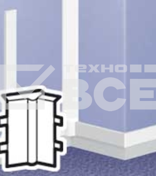 Угол внутренний переменный Legrand 030301 для кабель-канала 75х20мм, белый