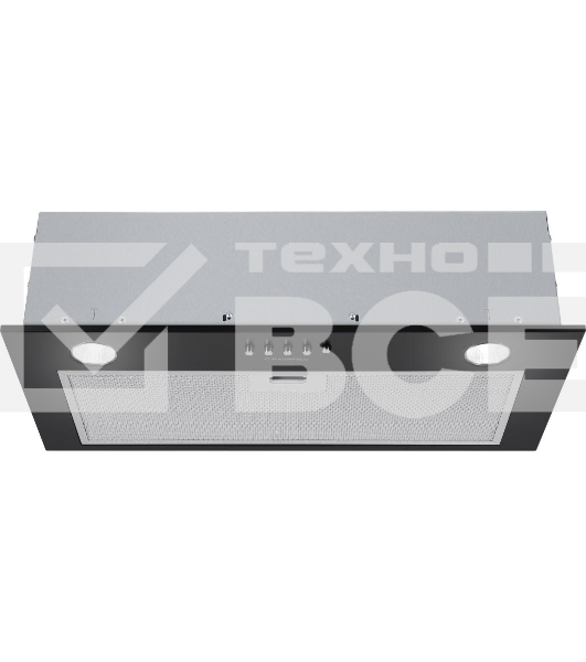 Вытяжка встраиваемая Maunfeld Crosby Singl 60 черный, 60 см, 850 куб. м/ч, 48 дБ