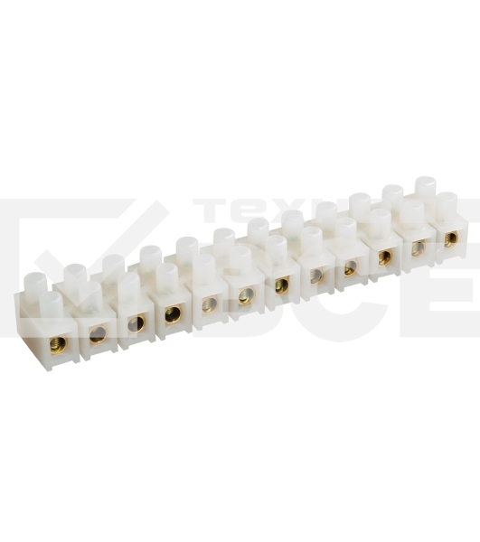 Колодка клеммная ЗВИ-60 6-16кв.мм 12пар ПВХ ИЭК UZV1-060-16