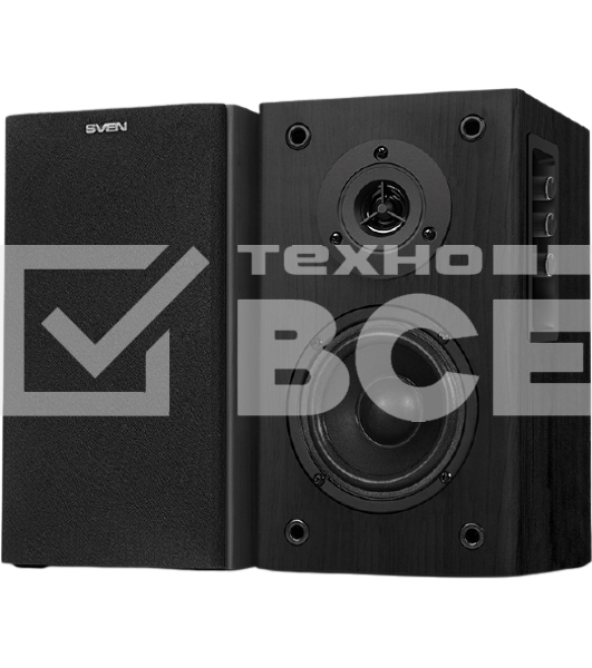 Колонки Sven SPS-614 2.0 (2x20W, Bluetooth, дерево, black)