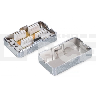Адаптер WRline WR-CM-IDC-C5E-SH проходн.Dual IDC кат.5E FTP