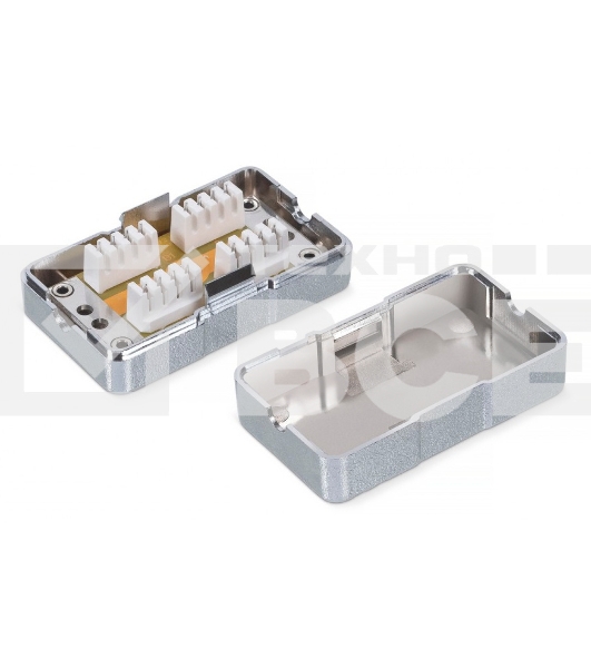 Адаптер WRline WR-CM-IDC-C5E-SH проходн.Dual IDC кат.5E FTP