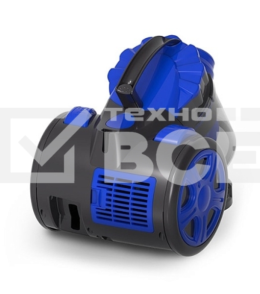 Пылесос Blackton Bt VC1604C черный/синий, 350/1600 Вт, уборка сухая, пылесборник контейнер, 2 л