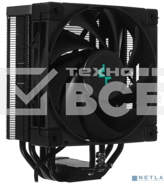 Кулер для процессора DEEPCOOL AK400 ZERO DARK черный, 120 мм, алюминий/медь, 1850 об/мин, 29 дБ, 4 pin, 220 Вт, 155 мм