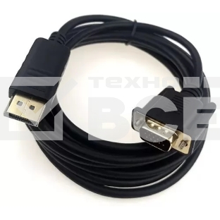 Кабель GOPOWER DISPLAYPORT-VGA 1.8M 00-00027497 BLACK